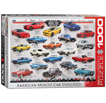 Eurographics Eurographics Automotive: American Muscle Car Evolution Puzzle 1000pcs