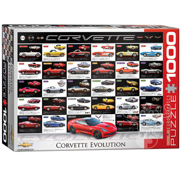 Eurographics Eurographics Corvette Evolution Puzzle 1000pcs