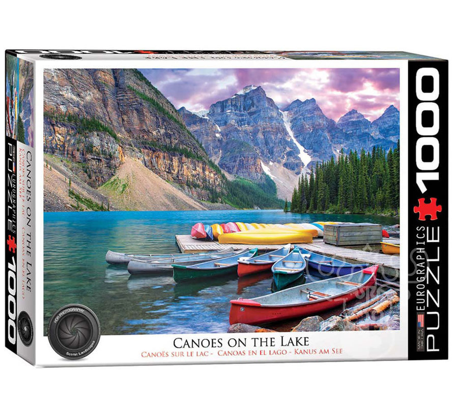 Eurographics Photography HDR: Canoes on the Lake Puzzle 1000pcs