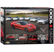 Eurographics Eurographics Chevrolet 2014 Corvette Stingray It Runs in the Family Puzzle 1000pcs