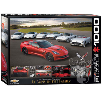 Eurographics Eurographics Automotive: Chevrolet 2014 Corvette Stingray It Runs in the Family Puzzle 1000pcs