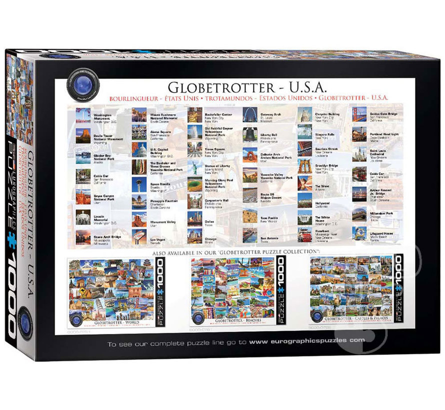 Eurographics Photography Globetrotter: USA Puzzle 1000pcs