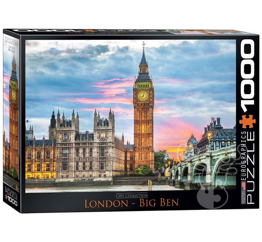 Eurographics Photography Cities: London Big Ben Puzzle 1000pcs
