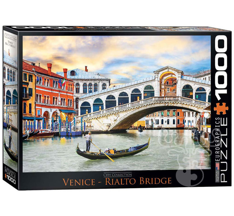 Eurographics Photography Cities: Venice Rialto Bridge Puzzle 1000pcs