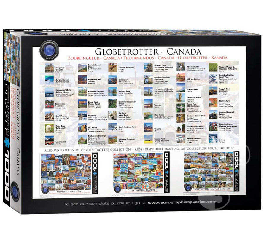 Eurographics Globetrotter Canada Puzzle 1000pcs