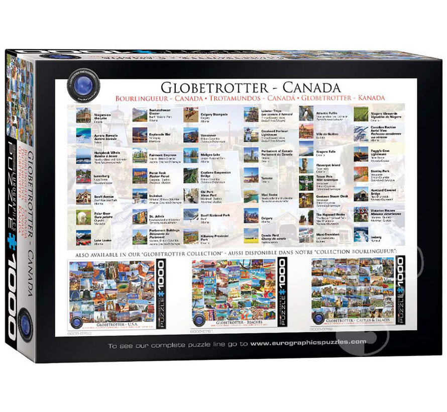 Eurographics Photography Globetrotter: Canada Puzzle 1000pcs