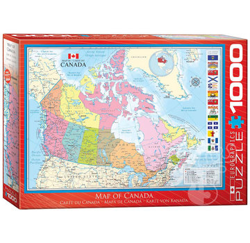 Eurographics Eurographics Education: Map of Canada Puzzle 1000pcs