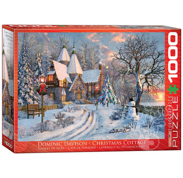 Eurographics Eurographics Artist Label Davison: Christmas Cottage Puzzle 1000pcs