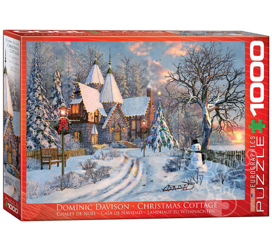 Eurographics Davison: Christmas Cottage Puzzle 1000pcs