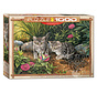 Eurographics Double Trouble Kittens Puzzle 1000pcs RETIRED