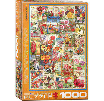 Eurographics Eurographics Flowers Seed Catalogue Covers Puzzle 1000pcs