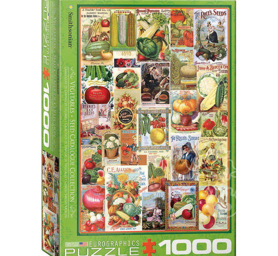 Eurographics Vegetable Seed Catalogue Covers Puzzle 1000pcs