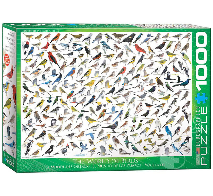 Eurographics Chart: The World of Birds Puzzle 1000pcs
