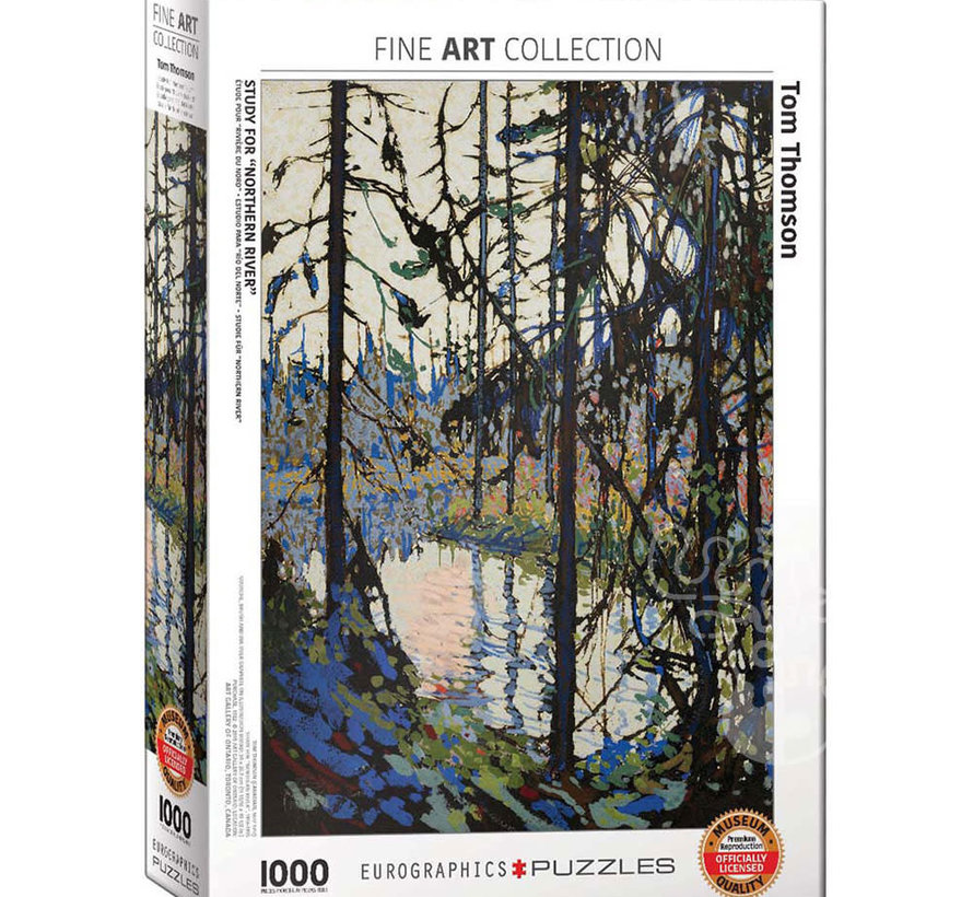 Eurographics Fine Art Thomson: Study for Northern River Puzzle 1000pcs