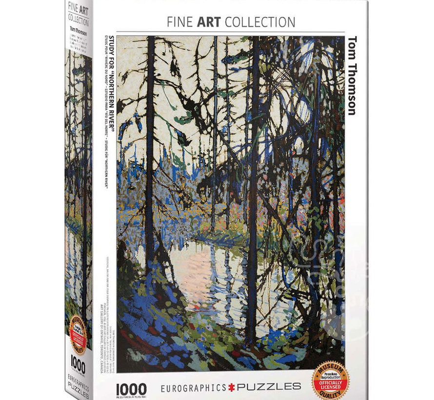 Eurographics Thomson: Study for Northern River Puzzle 1000pcs