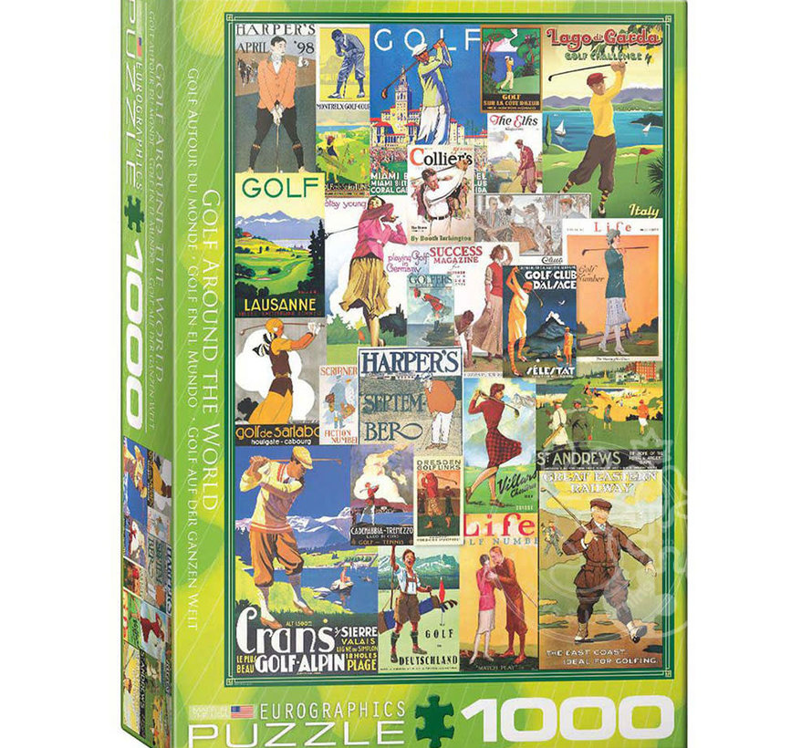 Eurographics Golf Around the World Puzzle 1000pcs