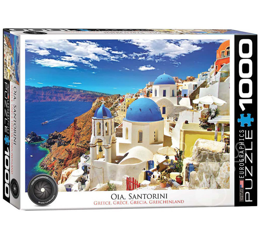 Eurographics Photography HDR: Oia, Santorini Greece Puzzle 1000pcs