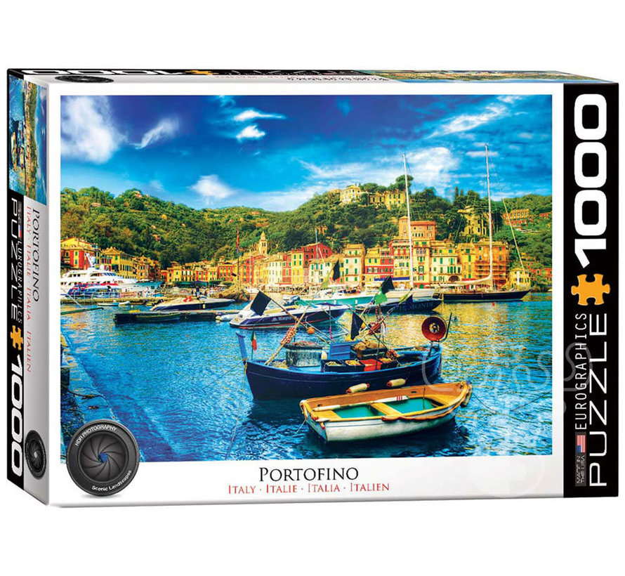 Eurographics HDR Photography: Portofino, Italy Puzzle 1000pcs RETIRED