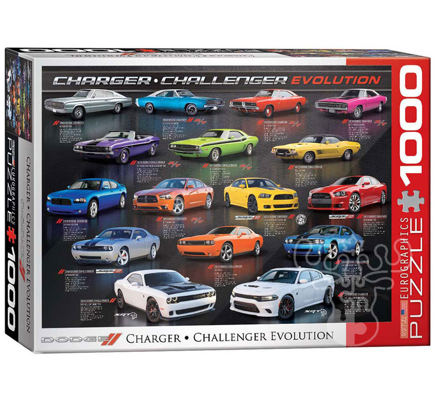 Eurographics Automotive: Dodge Charger/Challenger Evolution Puzzle 1000pcs