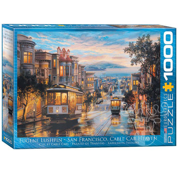 Eurographics Eurographics Artist Label Lushpin: San Francisco, Cable Car Heaven Puzzle 1000pcs