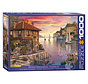 Eurographics Artist Label Davison: Mediterranean Harbour Puzzle 1000pcs