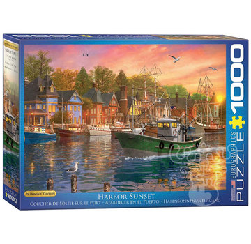 Eurographics Eurographics Artist Label Davison: Harbor Sunset Puzzle 1000pcs