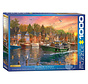 Eurographics Artist Label Davison: Harbor Sunset Puzzle 1000pcs