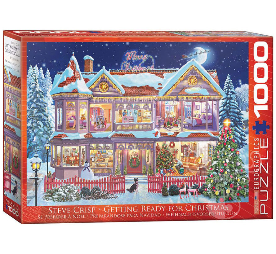 Eurographics Artist Label Crisp: Getting Ready for Christmas Puzzle 1000pcs