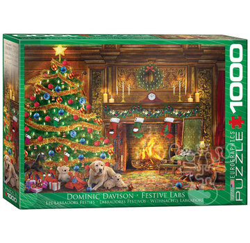 Eurographics Eurographics Artist Label Davison: Festive Labs Puzzle 1000pcs