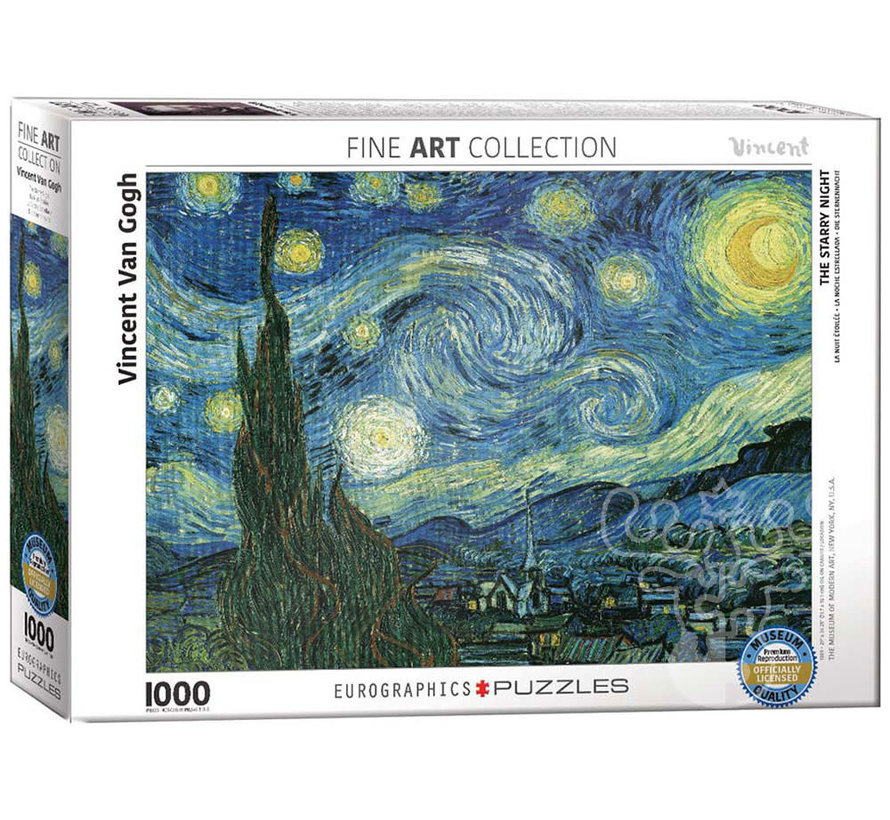 Eurographics Fine Art van Gogh: Starry Night (Nuit Etoilee) Puzzle 1000pcs