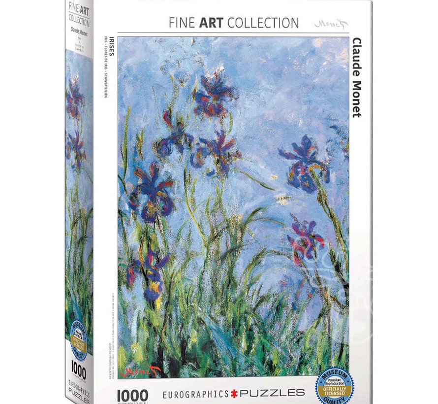 Eurographics Fine Art Monet: Irises Puzzle 1000pcs