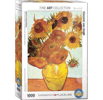 Eurographics Eurographics Fine Art van Gogh: Twelve Sunflowers Puzzle 1000pcs