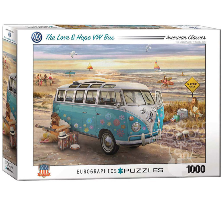Eurographics Automotive: VW The Love & Hope VW Bus Puzzle 1000pcs