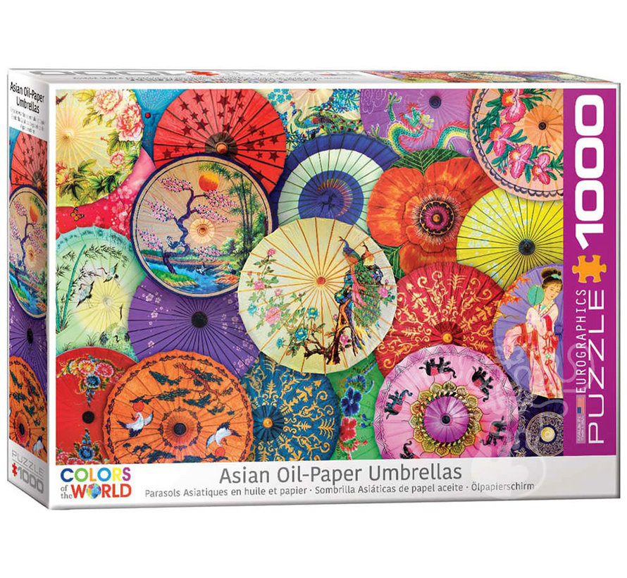 Eurographics Colors of the World: Asian Oil-Paper Umbrellas Puzzle 1000pcs