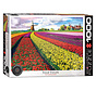 Eurographics Photography HDR: Tulip Fields, Netherlands Puzzle 1000pcs