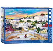 Eurographics Eurographics Artist Label Bourque: T’is the Season Puzzle 1000pcs