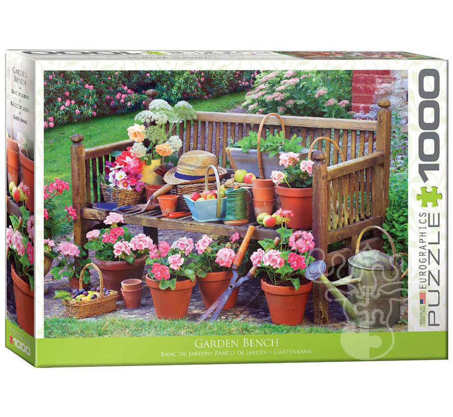 Eurographics Garden: Garden Bench Puzzle 1000pcs