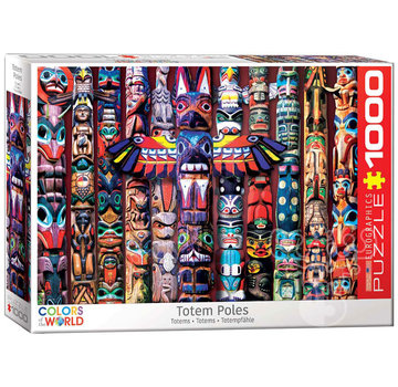 Eurographics Eurographics Colors of the World: Totem Poles Puzzle 1000pcs