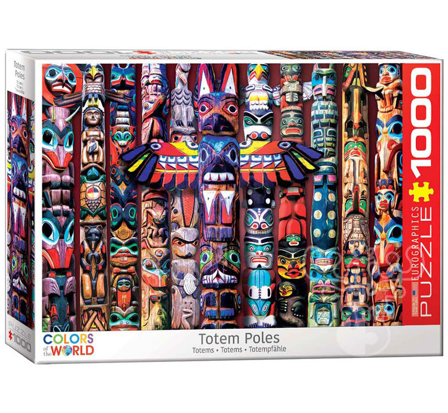 Eurographics Colors of the World: Totem Poles Puzzle 1000pcs