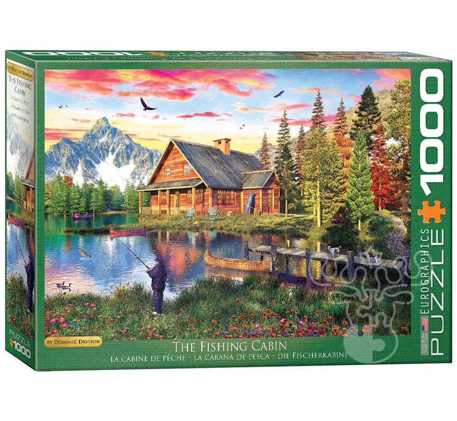 Eurographics Artist Label Davison: The Fishing Cabin Puzzle 1000pcs