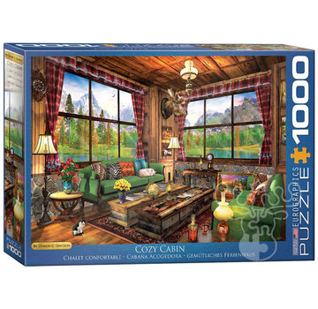Eurographics Eurographics Artist Label Davison: Cozy Cabin Puzzle 1000pcs