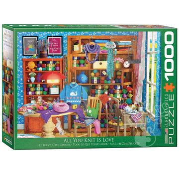 Eurographics Eurographics Artist Label Normand: All You Knit is Love Puzzle 1000pcs