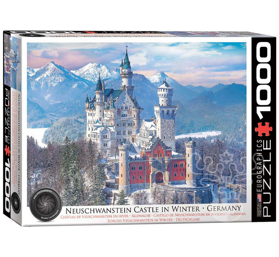 Eurographics Photography HDR: Neuschwanstein Castle in Winter Puzzle 1000pcs
