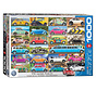 Eurographics Automotive: VW Gone Places Puzzle 1000pcs