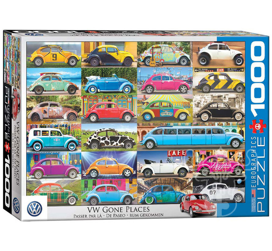 Eurographics Automotive: VW Gone Places Puzzle 1000pcs