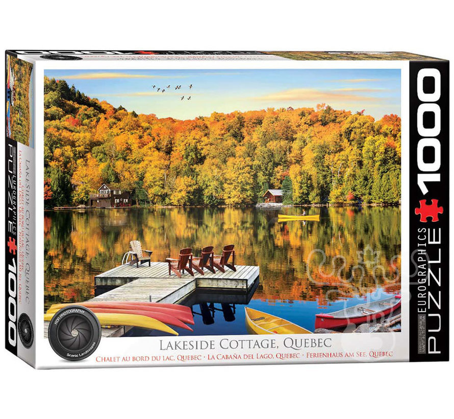 Eurographics HDR Photography: Lakeside Cottage, Quebec Puzzle 1000pcs