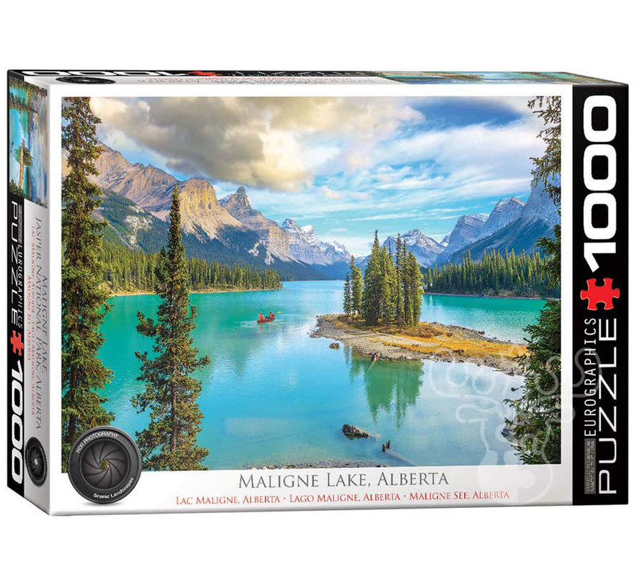 Eurographics HDR Photography: Maligne Lake, Alberta Puzzle 1000pcs