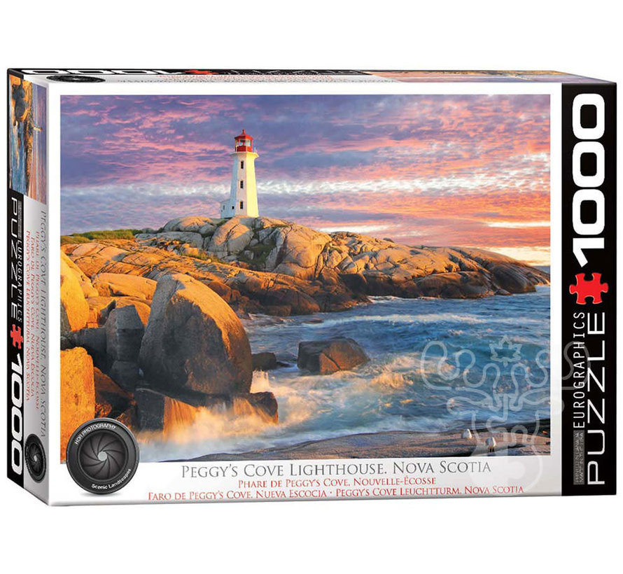 Eurographics Photography HDR: Peggy’s Cove Lighthouse, Nova Scotia Puzzle 1000pcs