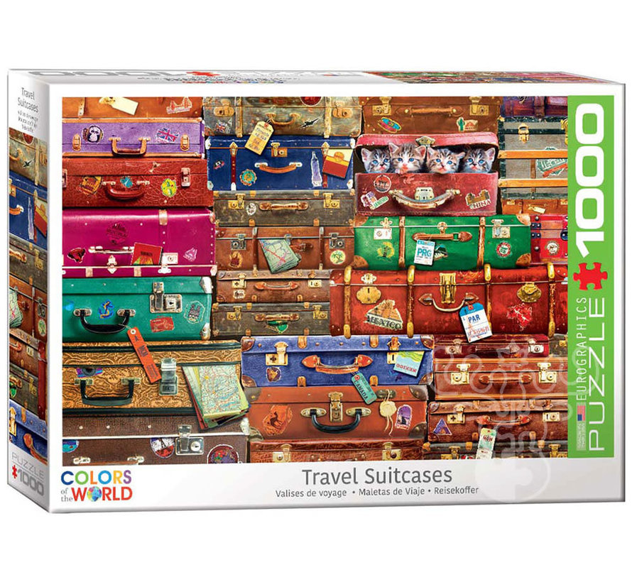 Eurographics Colors of the World: Travel Suitcases Puzzle 1000pcs