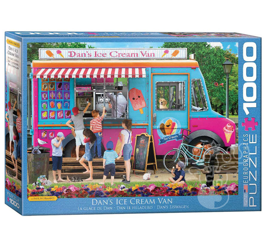 Eurographics Artist Label Normand: Dan’s Ice Cream Puzzle 1000pcs